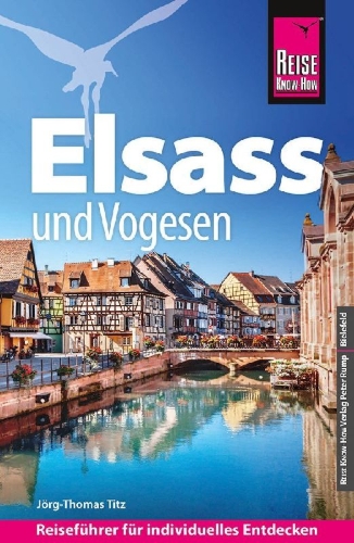 Buchcover und Innenansicht für das Buch: Reise Know-How Reiseführer Elsass und Vogesen