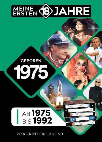Buchcover und Innenansicht für das Buch: Geboren 1975