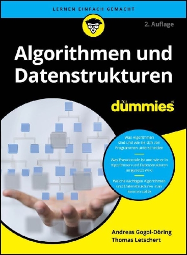 Buchcover und Innenansicht für das Buch: Algorithmen und Datenstrukturen für Dummies