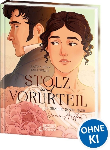 Buchcover und Innenansicht für das Buch: Stolz und Vorurteil - Die Graphic Novel nach Jane Austen