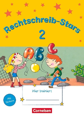 Buchcover und Innenansicht für das Buch: Rechtschreib-Stars 2. Schuljahr - Übungsheft