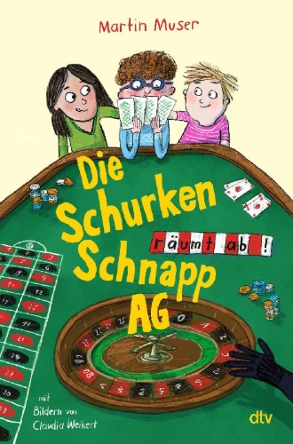 Buchcover und Innenansicht für das Buch: Die Schurkenschnapp-AG räumt ab