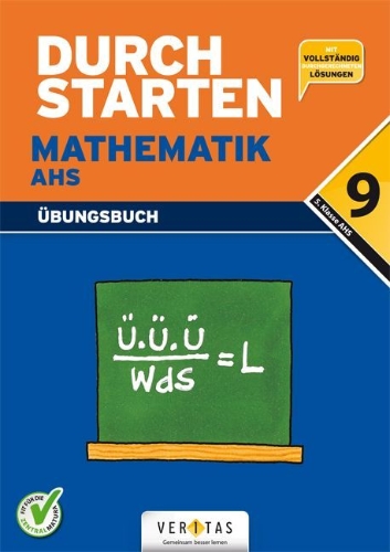 Buchcover und Innenansicht für das Buch: Durchstarten - Mathematik 9. Schulstufe - AHS