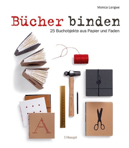 Buchcover und Innenansicht für das Buch: Bücher binden