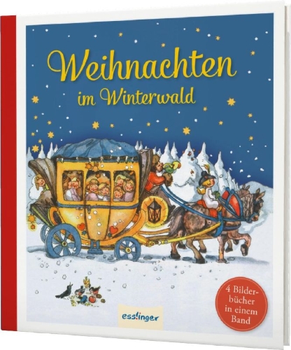 Buchcover und Innenansicht für das Buch: Weihnachten im Winterwald