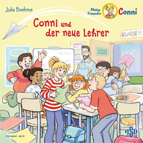Buchcover und Innenansicht für das Buch: Conni und der neue Lehrer (Meine Freundin Conni - ab 6)