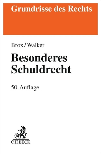 Buchcover und Innenansicht für das Buch: Besonderes Schuldrecht