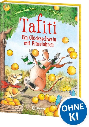 Buchcover und Innenansicht für das Buch: Tafiti (Band 24) - Ein Glücksschwein mit Pinselohren