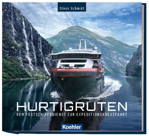 Buchcover und Innenansicht für das Buch: 125 Jahre Hurtigruten