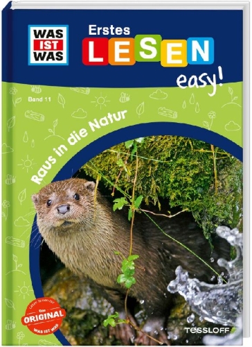 Buchcover und Innenansicht für das Buch: WAS IST WAS Erstes Lesen easy! Band 11. Raus in die Natur