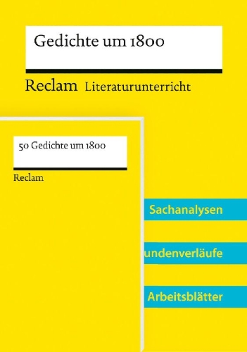 Buchcover und Innenansicht für das Buch: Lehrerpaket zum länderübergreifenden Abiturthema 2027-2029 'Literatur um 1800' (Textausgabe + Lehrerband)