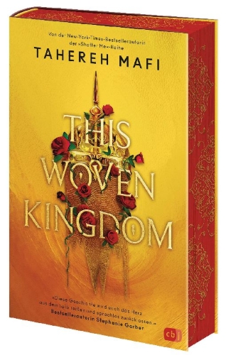 Buchcover und Innenansicht für das Buch: This Woven Kingdom 1
