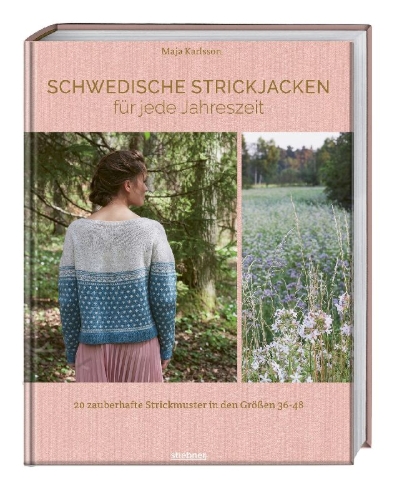 Buchcover und Innenansicht für das Buch: Schwedische Strickjacken für jede Jahreszeit