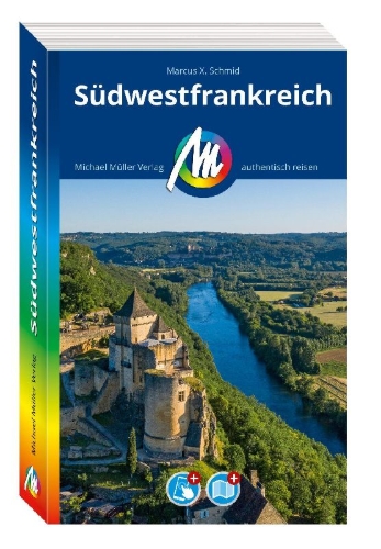 Buchcover und Innenansicht für das Buch: MICHAEL MÜLLER REISEFÜHRER Südwestfrankreich