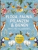 Buchcover und Innenansicht für das Buch: Flora, Fauna, Pflanzen & Bienen - Stickerbuch