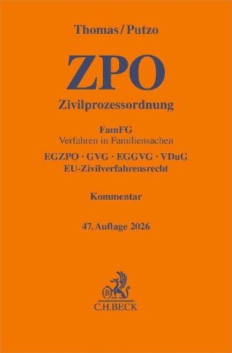 Buchcover und Innenansicht für das Buch: Zivilprozessordnung. ZPO