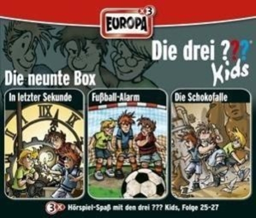 Buchcover und Innenansicht für das Buch: Die drei ??? Kids. 3er Box Folgen 25 - 27 (drei Fragezeichen) 3 CDs