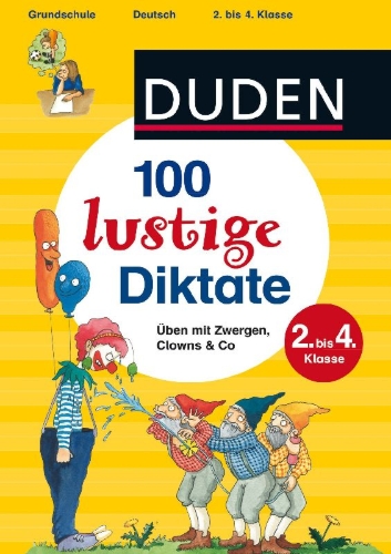 Buchcover und Innenansicht für das Buch: 100 lustige Diktate 2. bis 4. Klasse