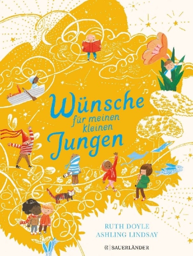 Buchcover und Innenansicht für das Buch: Wünsche für meinen kleinen Jungen