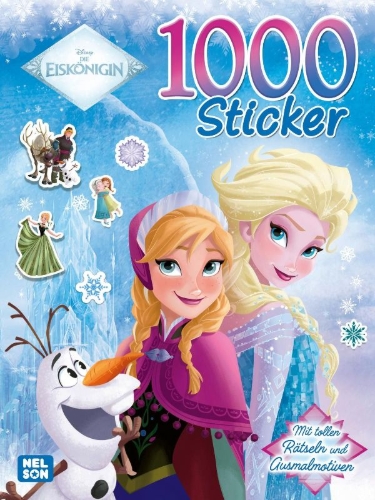 Buchcover und Innenansicht für das Buch: Disney Die Eiskönigin: 1000 Sticker