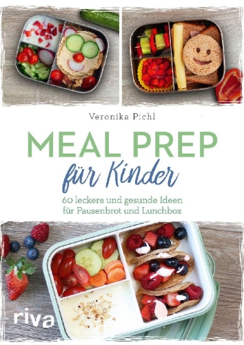 Buchcover und Innenansicht für das Buch: Meal Prep für Kinder