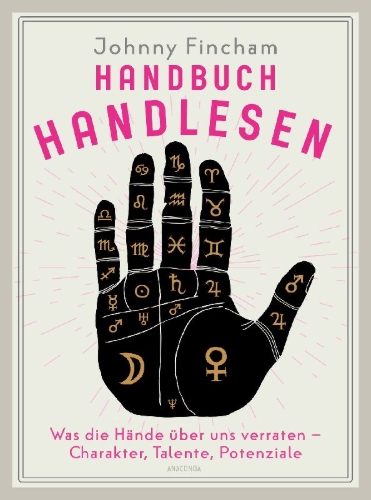 Buchcover und Innenansicht für das Buch: The Little Guide to Palmistry. How to read anyone's unique personality and potential from their hands