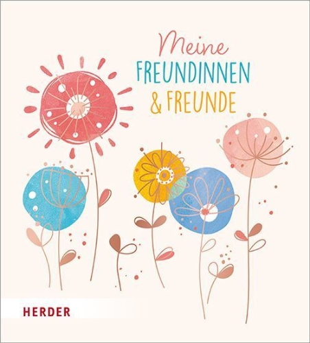 Buchcover und Innenansicht für das Buch: Meine Freundinnen und Freunde Floral