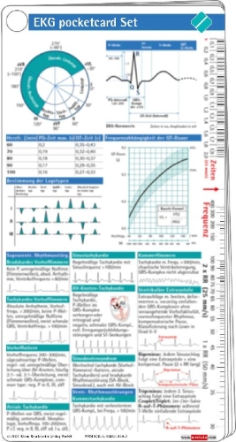 Buchcover und Innenansicht für das Buch: EKG pocketcard Set