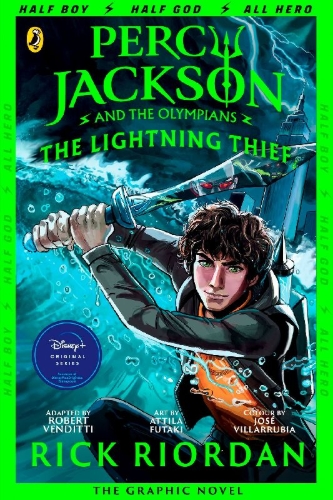 Buchcover und Innenansicht für das Buch: Percy Jackson and the Lightning Thief - The Graphic Novel (Book 1 of Percy Jackson)