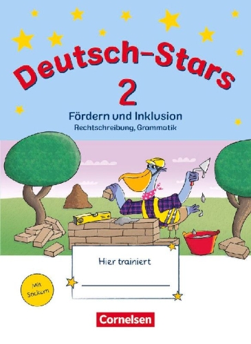 Buchcover und Innenansicht für das Buch: Deutsch-Stars - Allgemeine Ausgabe. 2. Schuljahr - Fördern und Inklusion