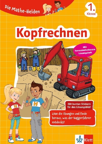Buchcover und Innenansicht für das Buch: Die Mathe-Helden Kopfrechnen 1. Klasse