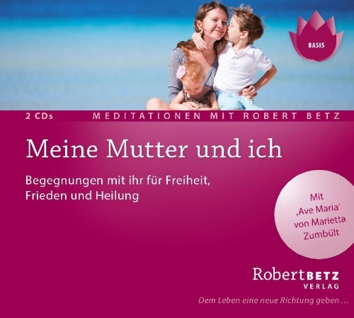 Buchcover und Innenansicht für das Buch: Meine Mutter und ich - Meditations-Doppel-CD