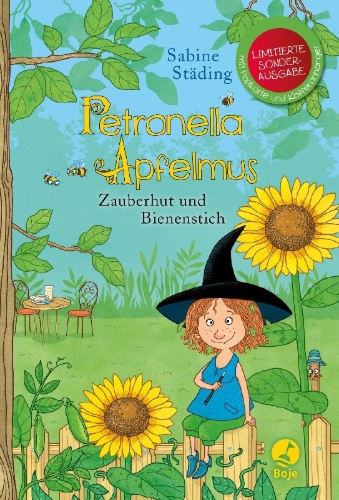 Buchcover und Innenansicht für das Buch: Petronella Apfelmus 04 (Sonderausgabe). Zauberhut und Bienenstich