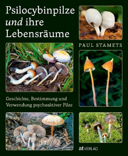 Buchcover und Innenansicht für das Buch: Psilocybin Mushrooms in their natural habitats