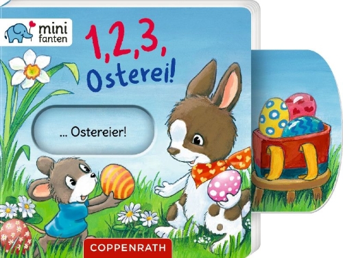 Buchcover und Innenansicht für das Buch: minifanten 46: 1, 2, 3, Osterei!