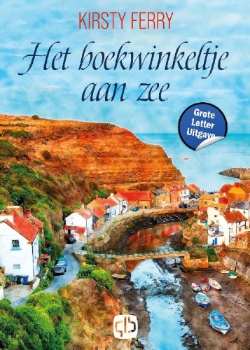 Buchcover und Innenansicht für das Buch: Het boekwinkeltje aan zee