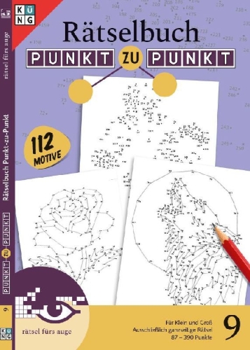 Buchcover und Innenansicht für das Buch: Rätselbuch Punkt zu Punkt 9