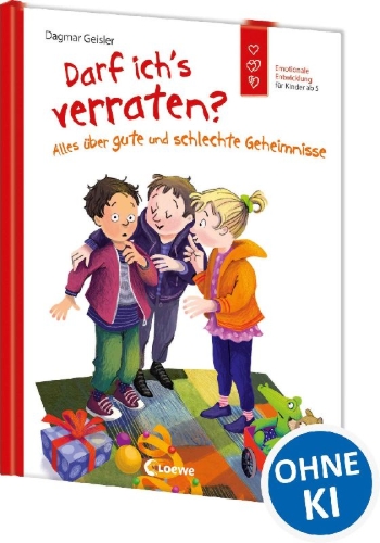 Buchcover und Innenansicht für das Buch: Darf ich's verraten? Alles über gute und schlechte Geheimnisse