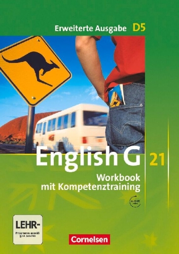 Buchcover und Innenansicht für das Buch: English G 21. Erweiterte Ausgabe D 5. Workbook Workbook mit Audios online