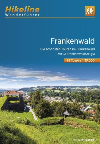 Buchcover und Innenansicht für das Buch: Wanderführer Frankenwald