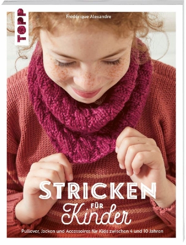 Buchcover und Innenansicht für das Buch: Stricken für Kinder