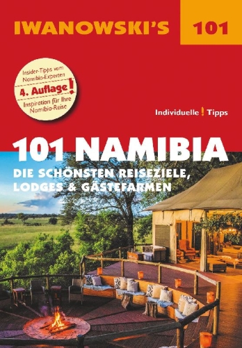 Buchcover und Innenansicht für das Buch: 101 Namibia - Reiseführer von Iwanowski