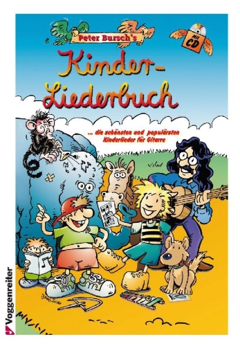 Buchcover und Innenansicht für das Buch: Peter Bursch's Kinder-Liederbuch