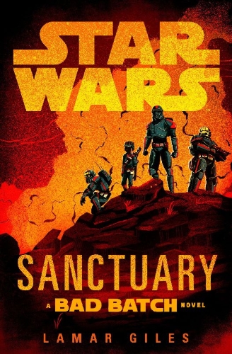 Buchcover und Innenansicht für das Buch: Star Wars: Sanctuary (A Bad Batch Novel)