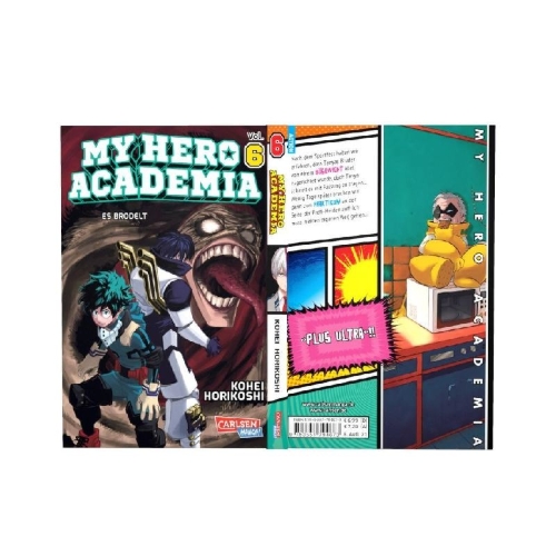 Buchcover und Innenansicht für das Buch: Boku no Hero Academia
