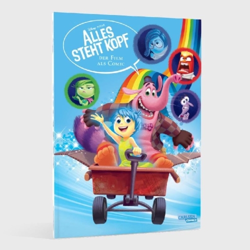 Buchcover und Innenansicht für das Buch: The Story of the Movie in Comics. Inside Out