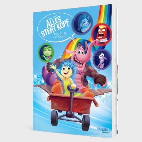 Buchcover und Innenansicht für das Buch: The Story of the Movie in Comics. Inside Out