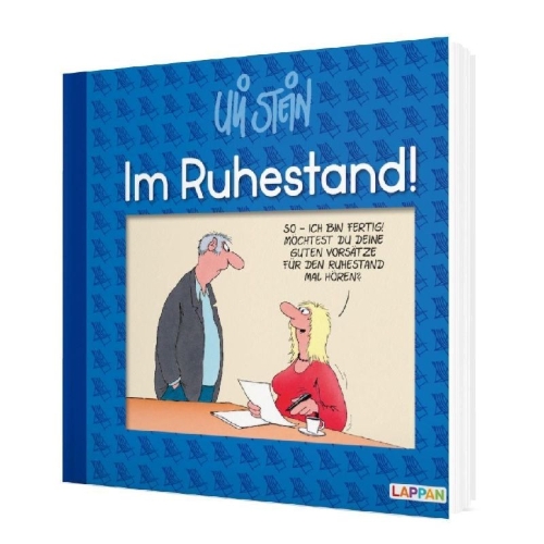 Buchcover und Innenansicht für das Buch: Im Ruhestand!