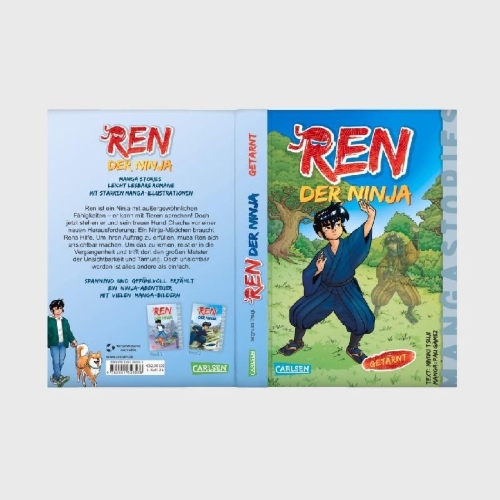 Buchcover und Innenansicht für das Buch: Ren, der Ninja   Band 3 - Getarnt