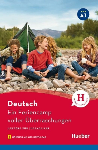 Buchcover und Innenansicht für das Buch: Ein Feriencamp voller Überraschungen